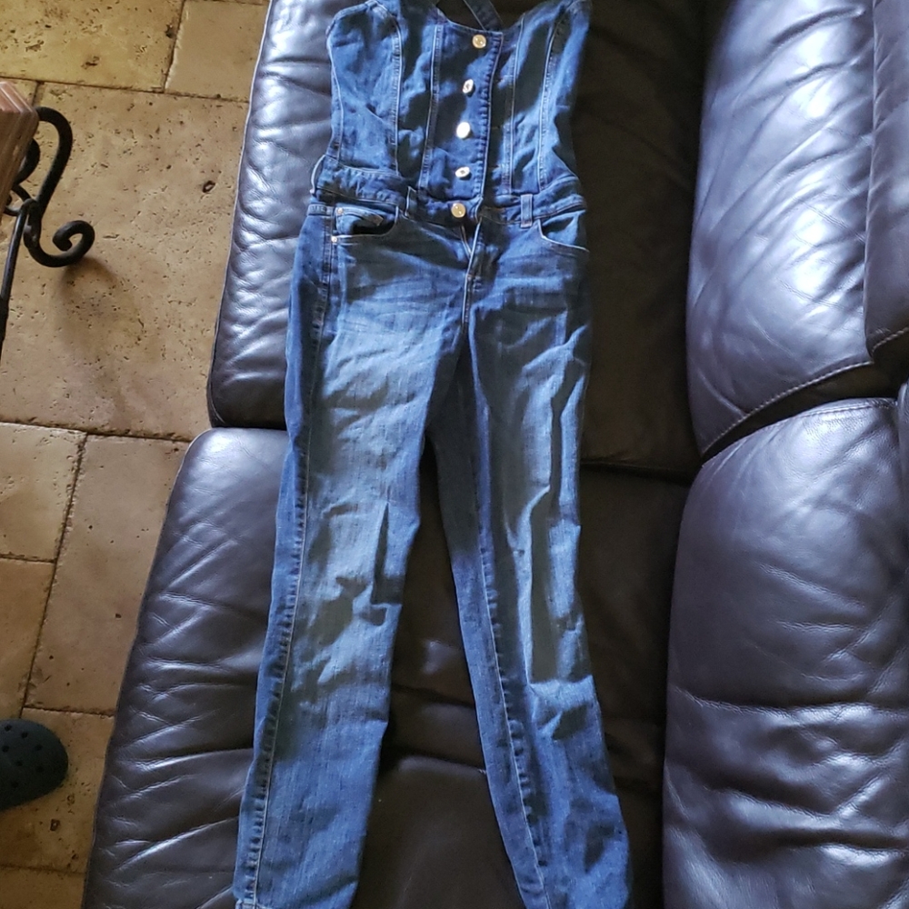 Beautiful never worn denim jumpsuit